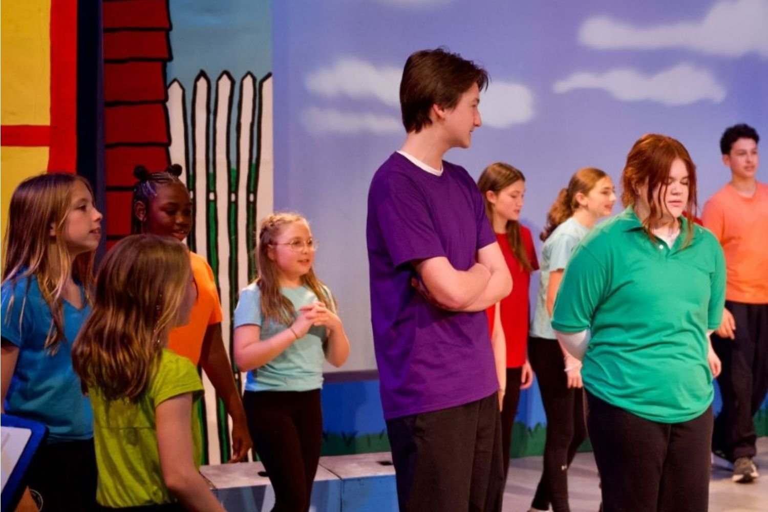 student play Charlie Brown